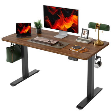 Electric Standing Desk, 47 * 24 Inches Adjustable Height Stand up Desk, Sit Stand Home Office Table with Splice Board