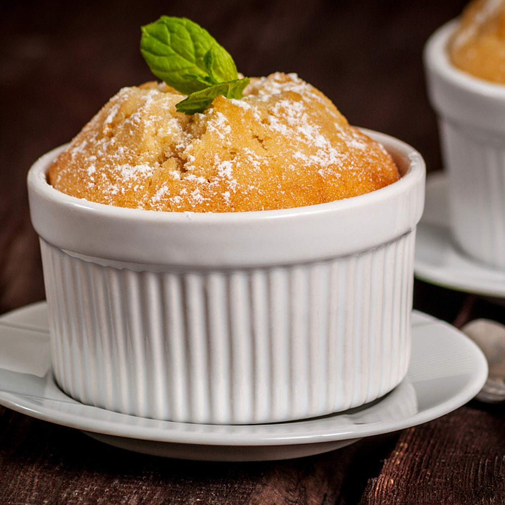8 OZ Set of 8, Souffle Dishes Oven Safe for Creme Brulee, Custard, Lava Cakes, Pudding, Flan, Mini Desserts, Small