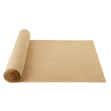 Burlap Fabric Roll, 40" x 150 ft, High Density Wide Natural Burlap Fabric Rolls, Jute Fabric Burlap Tree Wrap Roll
