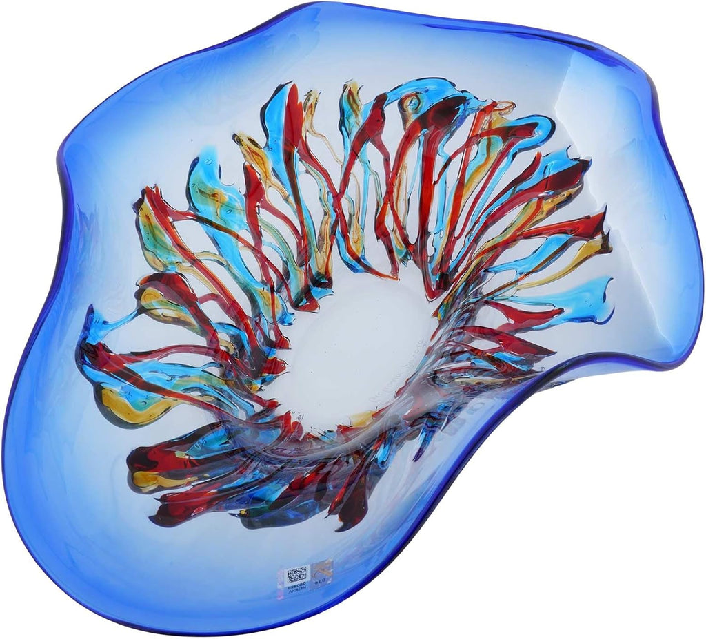 Oceanos Centerpiece Bowl - Blue and Red - Set of 2