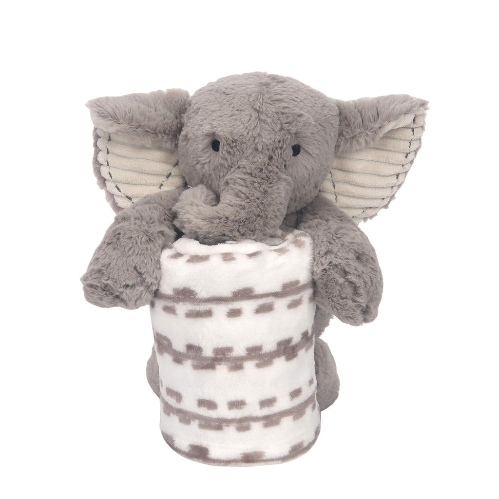 Blanket & Plush Luxury Newborn Baby Gift Set - Gray Elephant