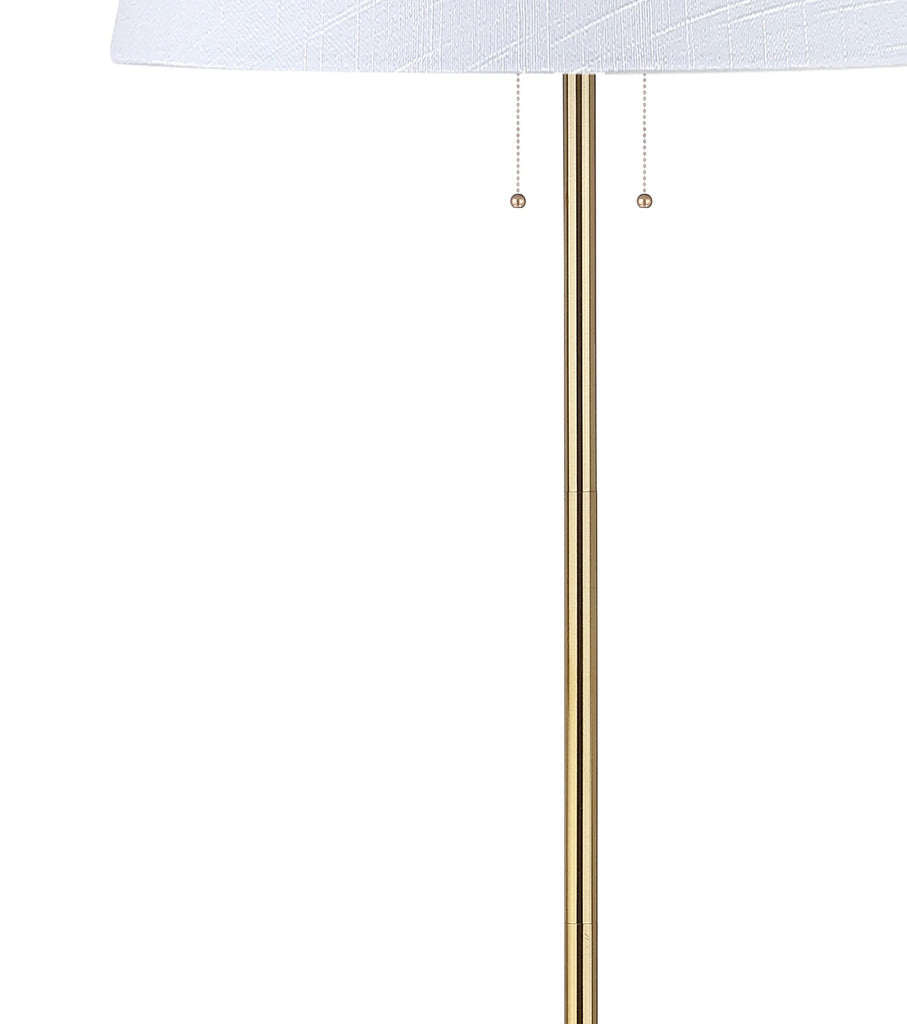 Amelia LED Floor Lamp 63" Modern Metal, Brass Gold