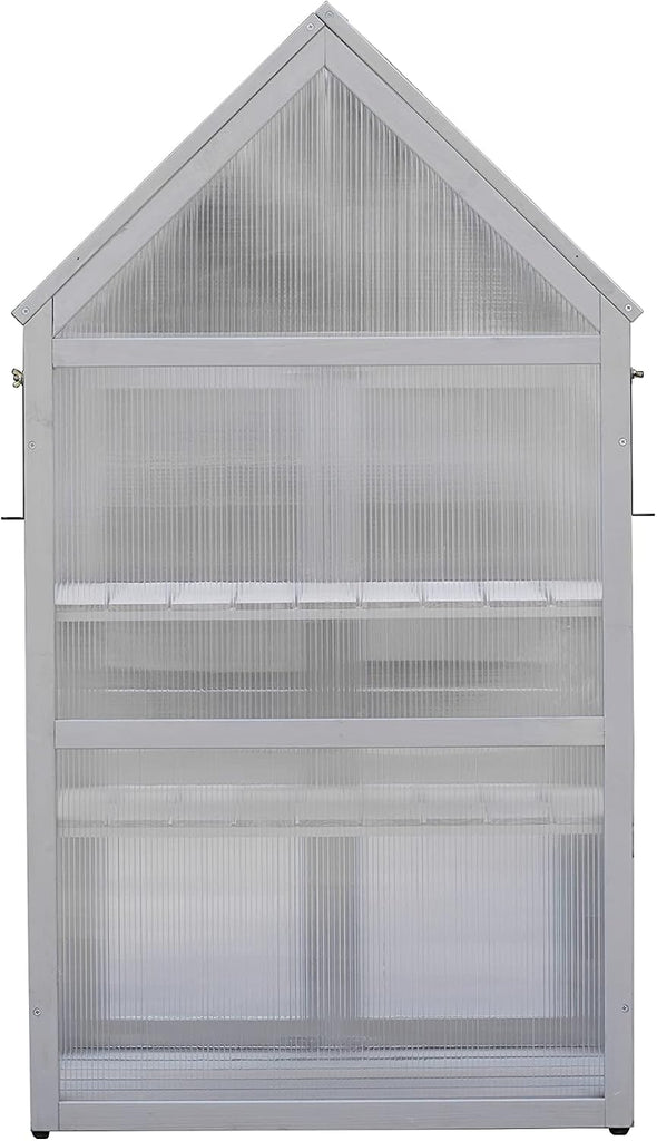 Mini Greenhouse Kit - Outdoor Plant Stand, Small Green House, Indoor Garden & Patio Accessories, Tiered Plant Stand