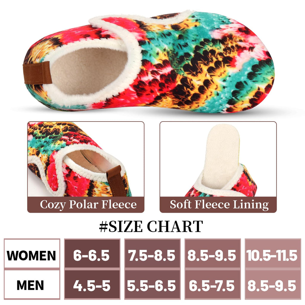 Women Mens House Slippers Lightweight Comfy Barefoot Slipper Socks Rubber Sole House Shoes for Indoor/Outdoor Bedroom