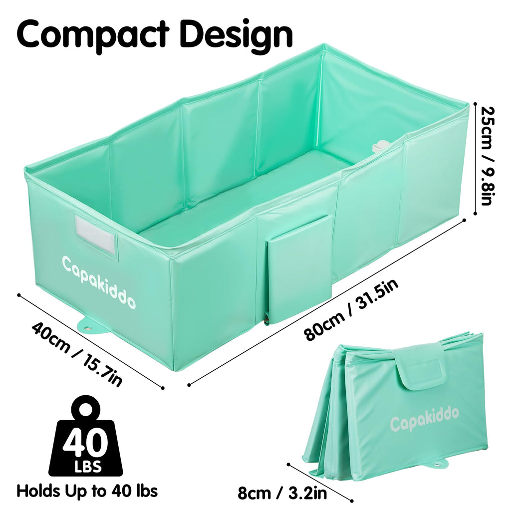 Collapsible Baby Bathtub,Space-Saving & Easy to Clean