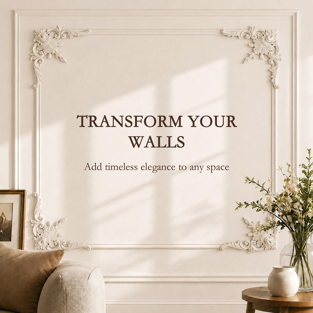 Corner Wall Molding, 7.08" French Style Decorative Trim
