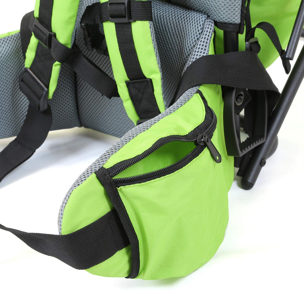 Cross Country Baby Backpack Carrier, Green, Toddler Hiking Backpack with Comfortable Seat, Adjustable Straps & Belt