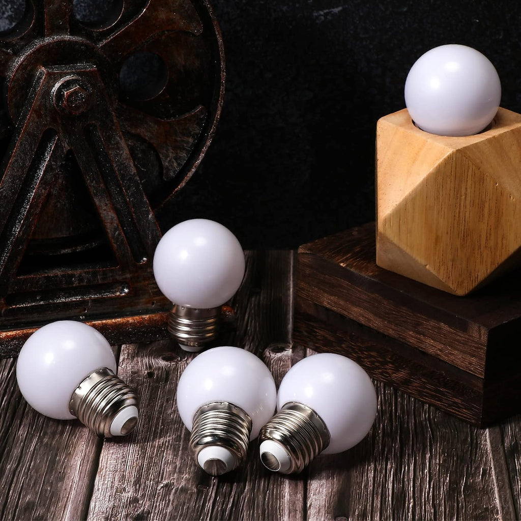 8 Pcs LED Night Light Bulbs 1W E26 Base G45 2700K Warm White