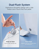 HR-T30 Non-Electric Bidet Toilet, Tankless Toilet with ADA Chair Height, 1.0GPF and Powerful Flush