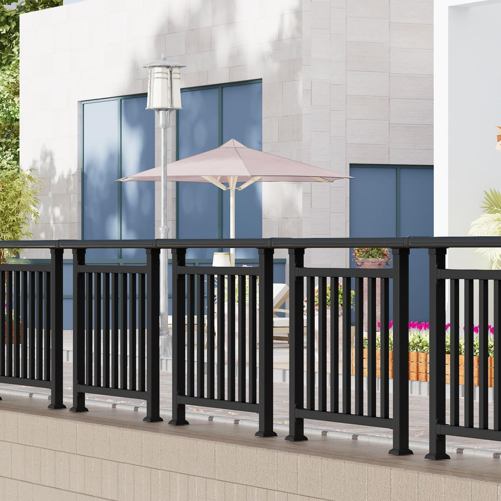 Horizontal Deck Railing Kit, 40" H x 50" W Deck Railing Kit