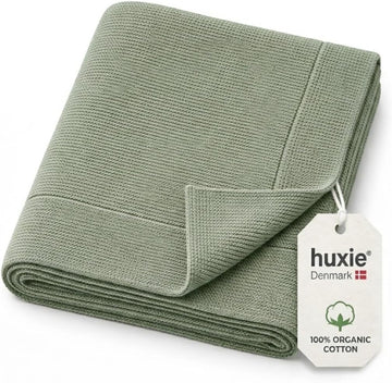 Ultra Soft Knit Baby Blanket - 100% Organic Cotton, Newborn Quilt