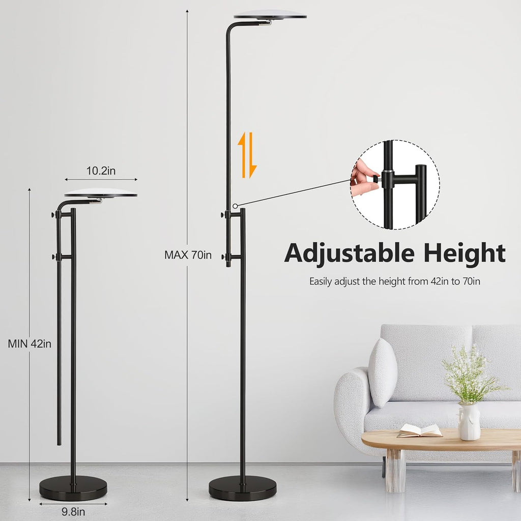 32W/3000LM Floor Lamps, Super Bright LED Standing Lamp with Remote Control