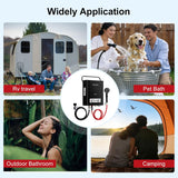 Propane Tankless Water Heater, 5L 1.32 GPM Outdoor Portable Gas Instant Hot Water Heater with Digital Display