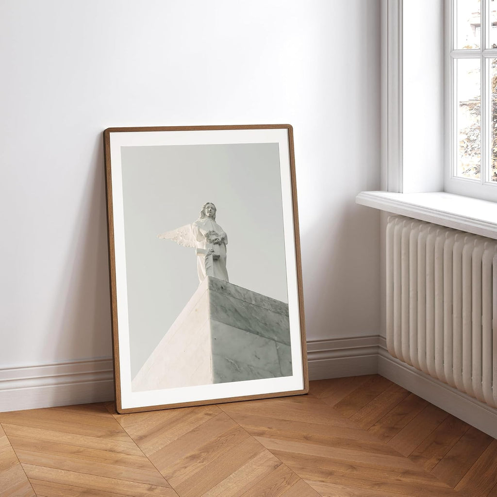24x36 Poster Frame | Solid Oak Wood 24 x 36 Picture Frame | 24x36 Poster Frame With Mat For 20x30 | Tempered Glass