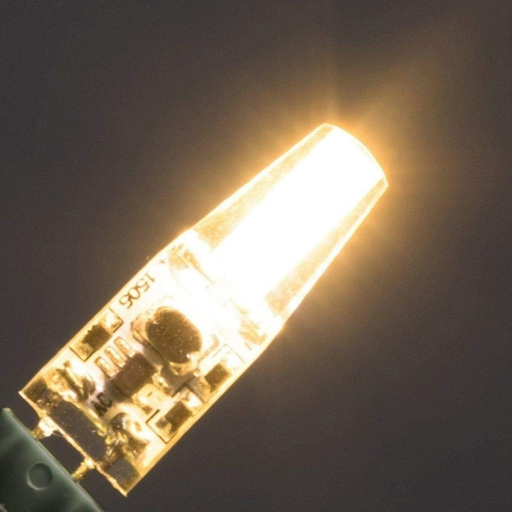 G4 LED Bulb 12V Bi-Pin Base 1.5W LED COB Light Bulbs (10 Pack) 10W Halogen Replacement Warm White 3000K T3 G4 Base No
