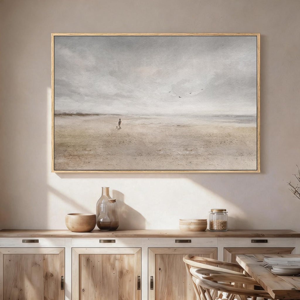 Large Framed Jesus Leaves the 99 Sheep Wall Art, 32x48 in