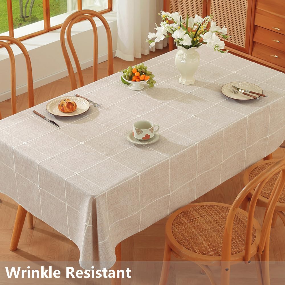 Rustic Square Tablecloth 60x60 Inch Farmhouse Outdoor Table Cover