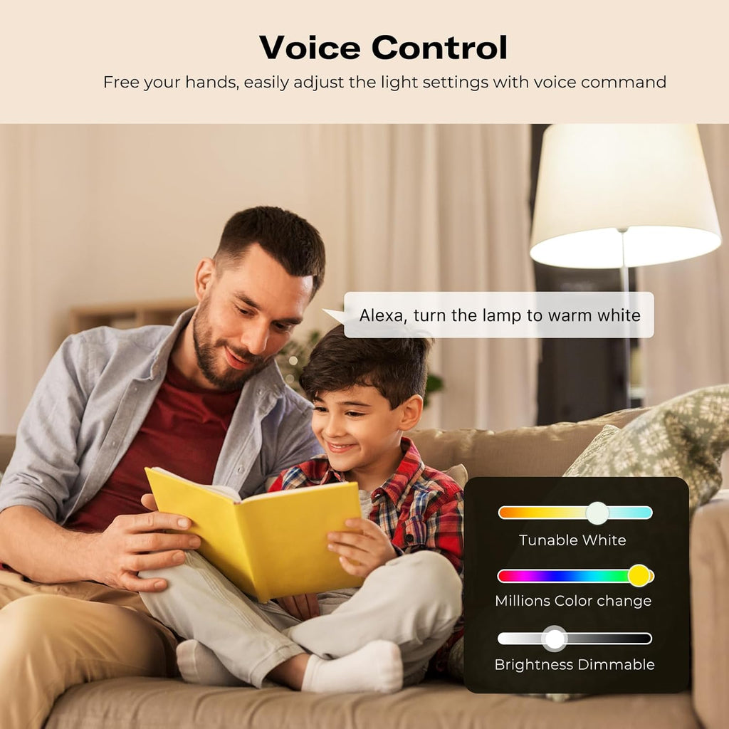 Zigbee Smart Color Bulb ZL1 4Pack,Compatible with Home Assistant(ZHA&Z2M), SmartThings,Aeotec,Homey,Hubitat or Echo