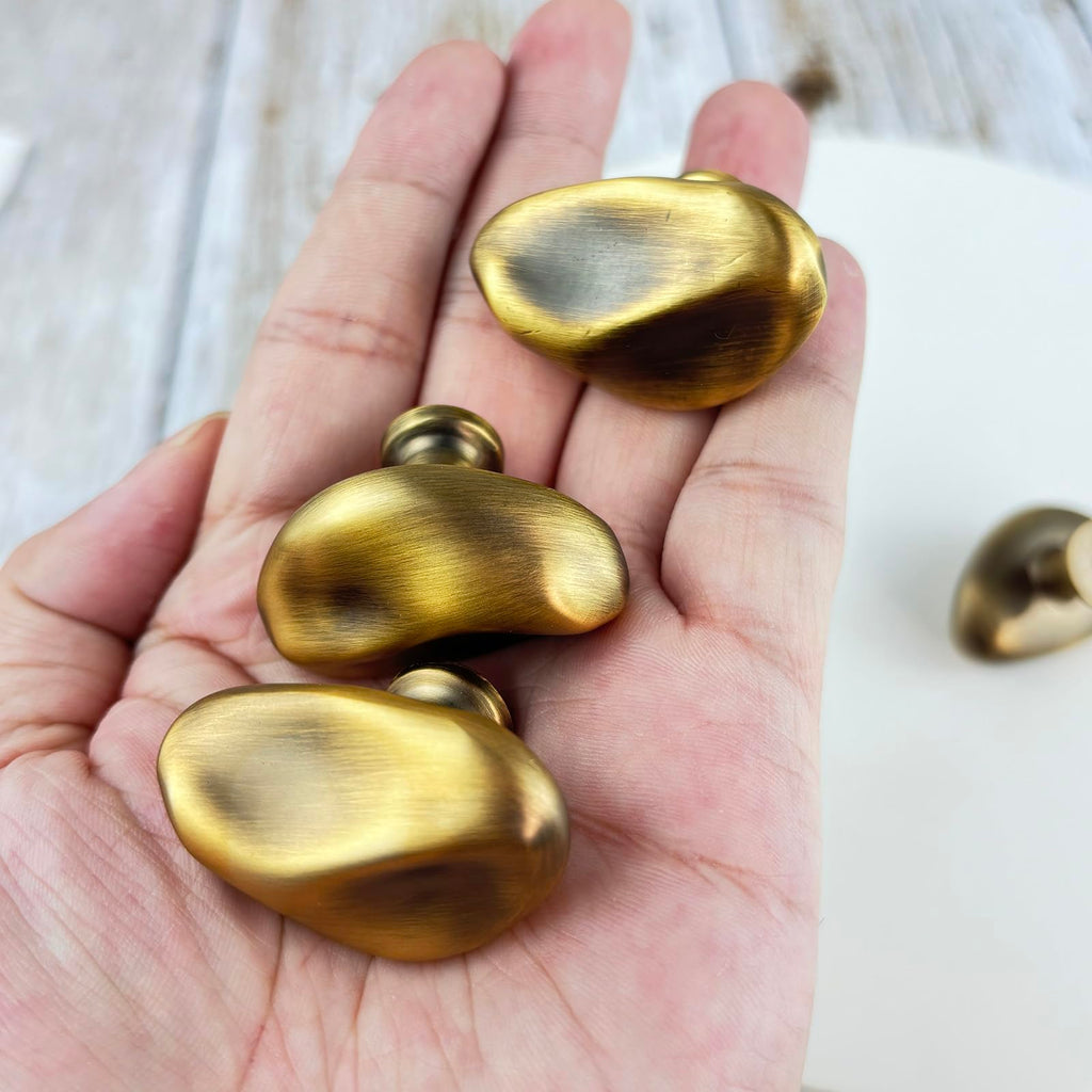Brushed Bronze Cabinet Knob Kitchen Drawer Pull Knobs Zinc Hardware Handle