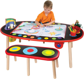 Super Art Table with Paper Roll Kids Art Supplies