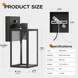 Outdoor Porch Lights Fixtures Wall Mount, Dusk to Dawn Outdoor Lighting Fixtures for House