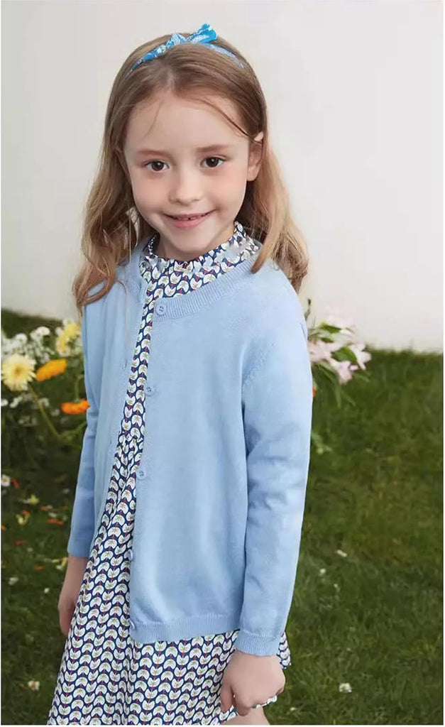 Cardigan Sweater School Uniforms Toddler Long Sleeve Button Knit Solid Sweaters Tops