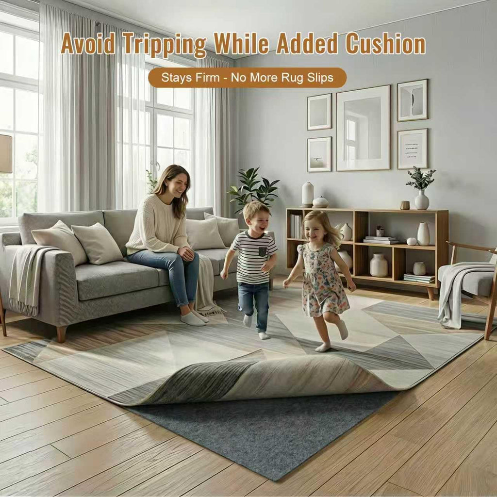 Felt Rug Pad, 3 x 5 Ft Rubber Non-Slip Rug Pad Gripper, Keep Rugs Secure and in Place, Extra Strong Under Carpet Mat