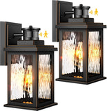 2 Pack Motion Sensor Outdoor Lights, Dusk To Dawn Outdoor Lighting, Modern Led Exterior Light Fixture