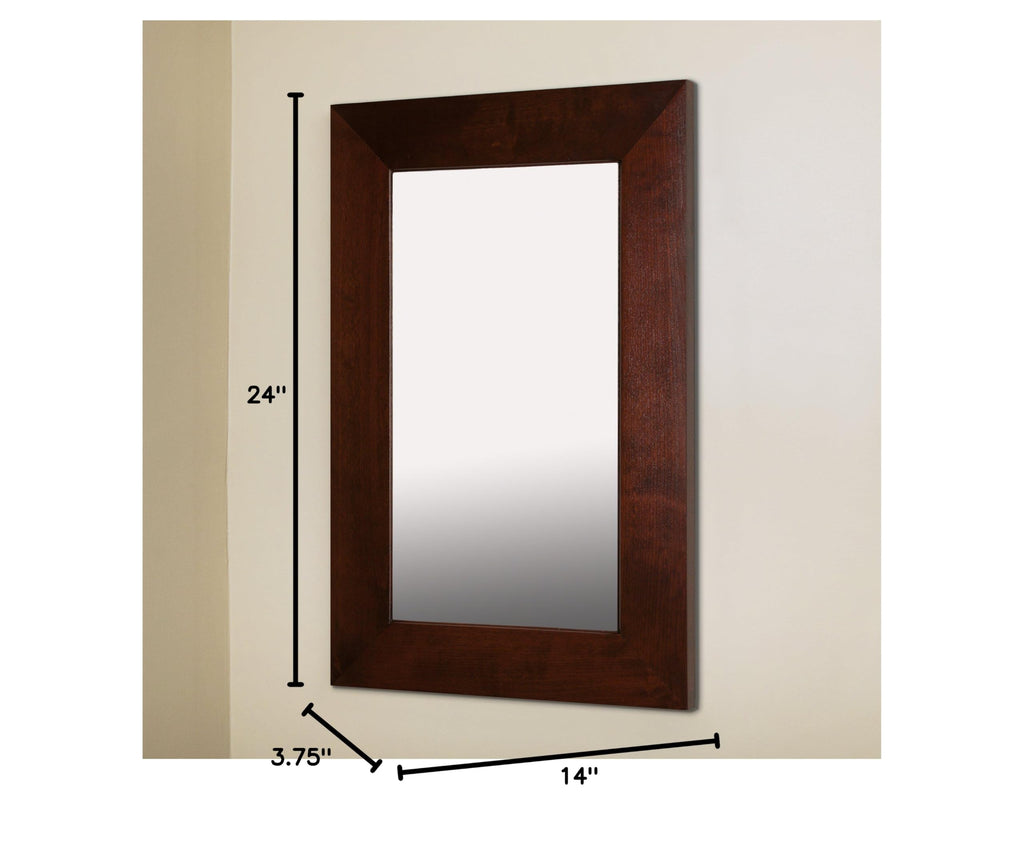 14x24 Mirrored Medicine Cabinet - Concealed Wall Storage and Recessed Medicine Cabinet with Mirror, 3 Adjustable