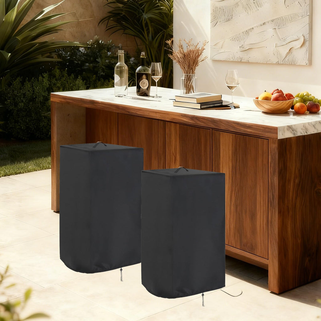 Outdoor Bar Stools Cover Set of 2, All-Weather Swivel Barstools Cover