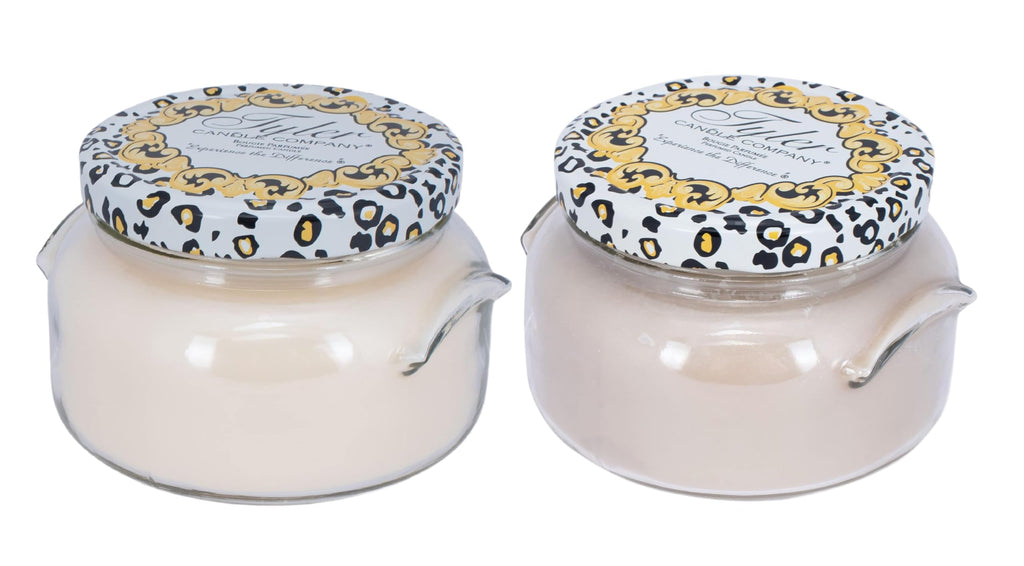 Diva & High Maintenance Scented Candle, 22 oz 2-Wick Soy Wax Jar, Large Highly Scented Candle Set Pack of 2, Long