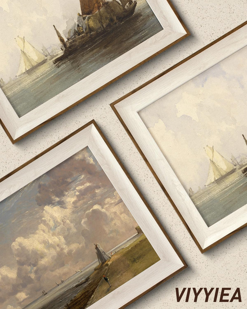 Framed Botanical Flower Wall Art Set, 16x20 Inch