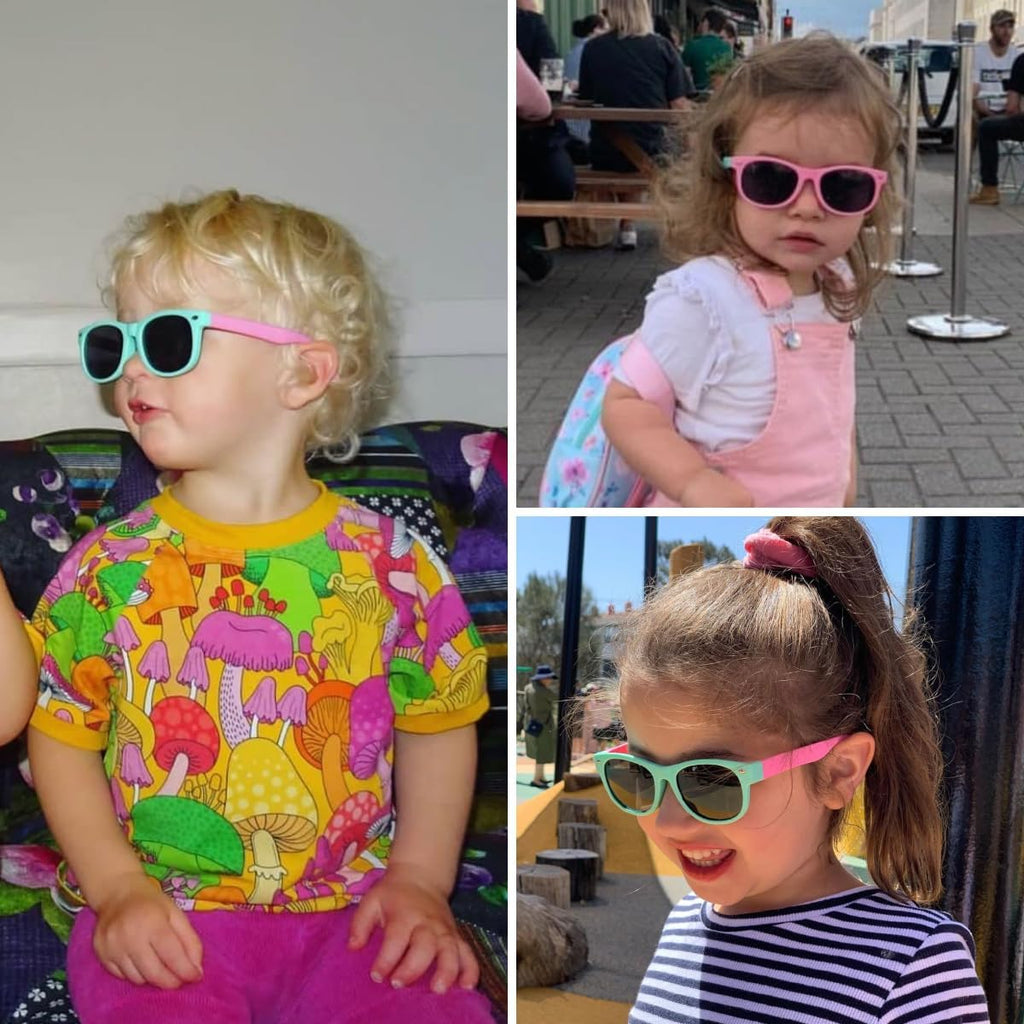 Kids Polarized Sunglasses for Girls Boys UV Protection Sun Glasses Flexible Rubber TPEE Shades for Children