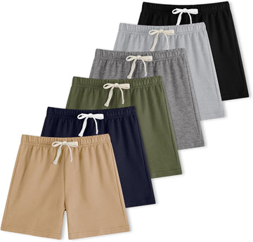 Pack French Terry Cotton Boy Shorts for Toddler with Drawstring
