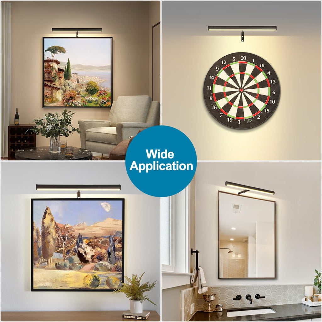 14" Plug in LED Picture Lights for Wall, Oil Rubbed Bronze
