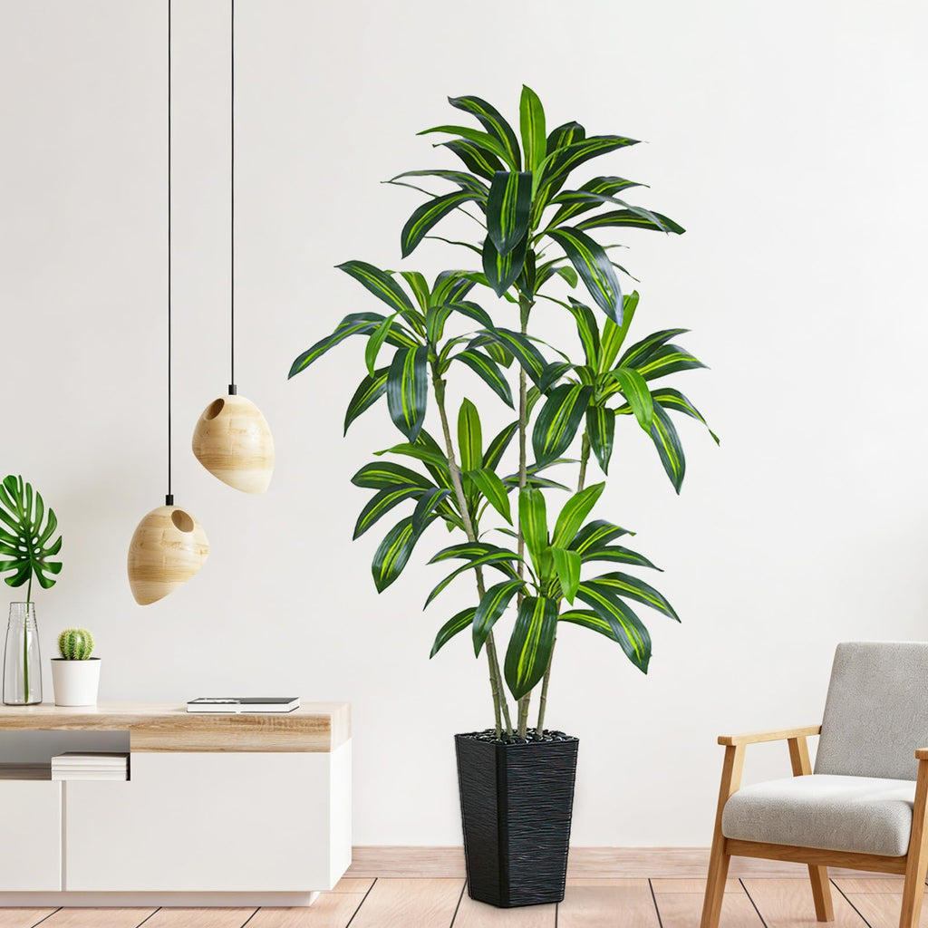 Dracaena Artificial Plants 6FT, Large Fake Tree Indoor