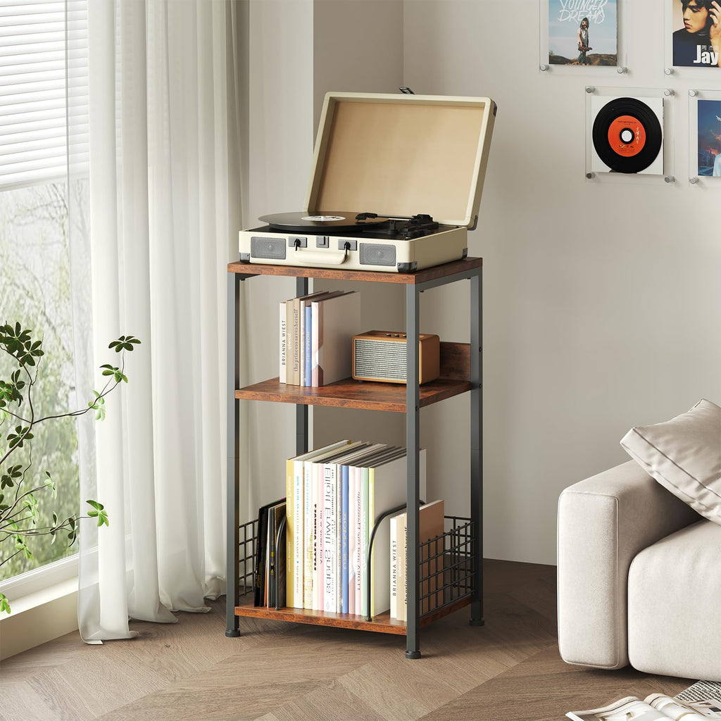 Record Player Stand, Side Table, Turntable Stand