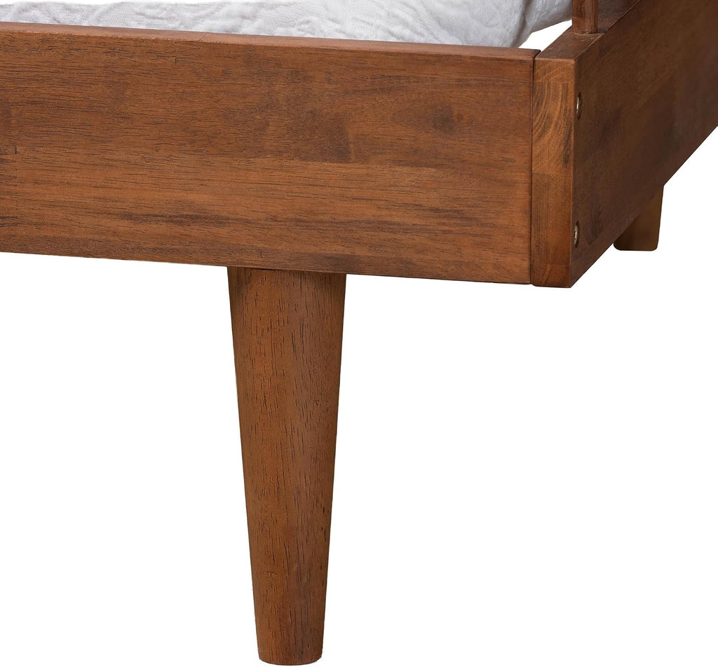 Matilda Mid-Century Modern Ash Walnut Finished Wood Twin Size Daybed