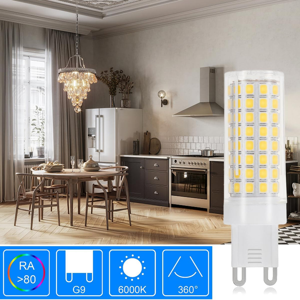 Dimmable G9 LED Bulbs, Bi Pin Base, 3000K Warm White