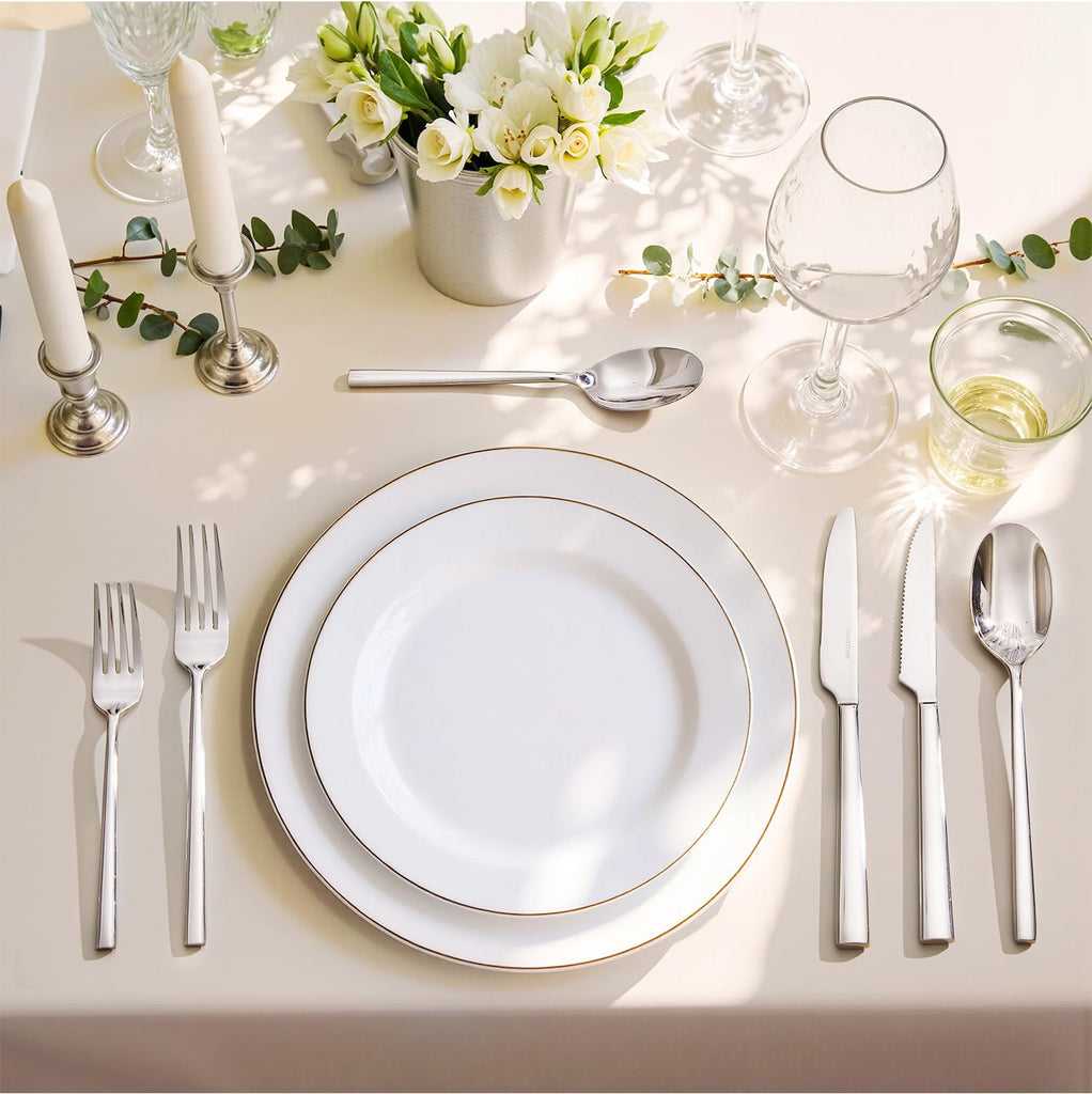 36-Piece Silverware Set with Steak Knives, Forged Flatware Cutlery for 6