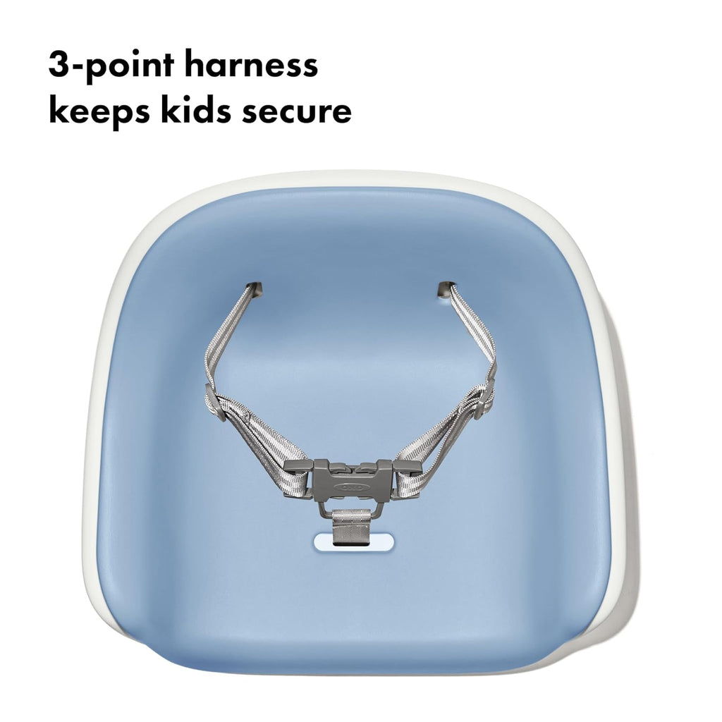 Nest Toddler Booster Seat with Removable Cushion, Dusk | Portable Toddler Booster Seat, Folds Flat For Travel
