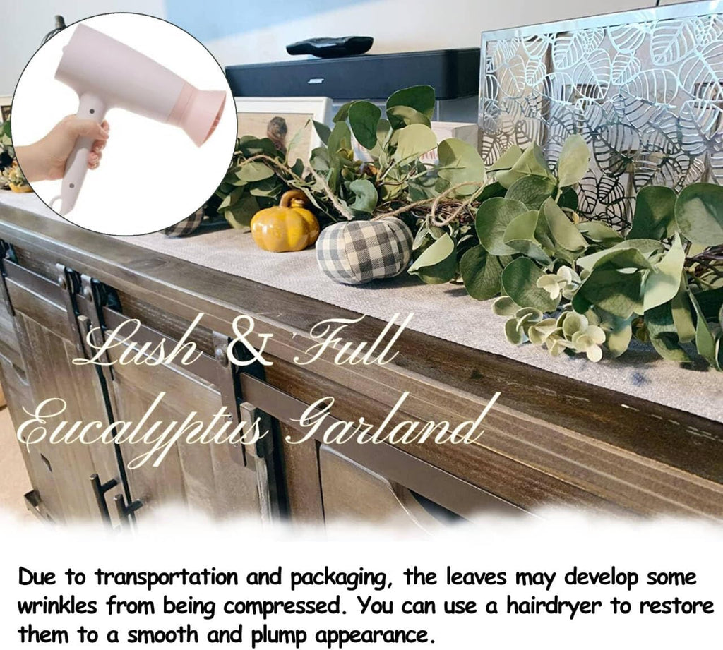 Eucalyptus Garland Lush Artificial Greenery Faux Vines