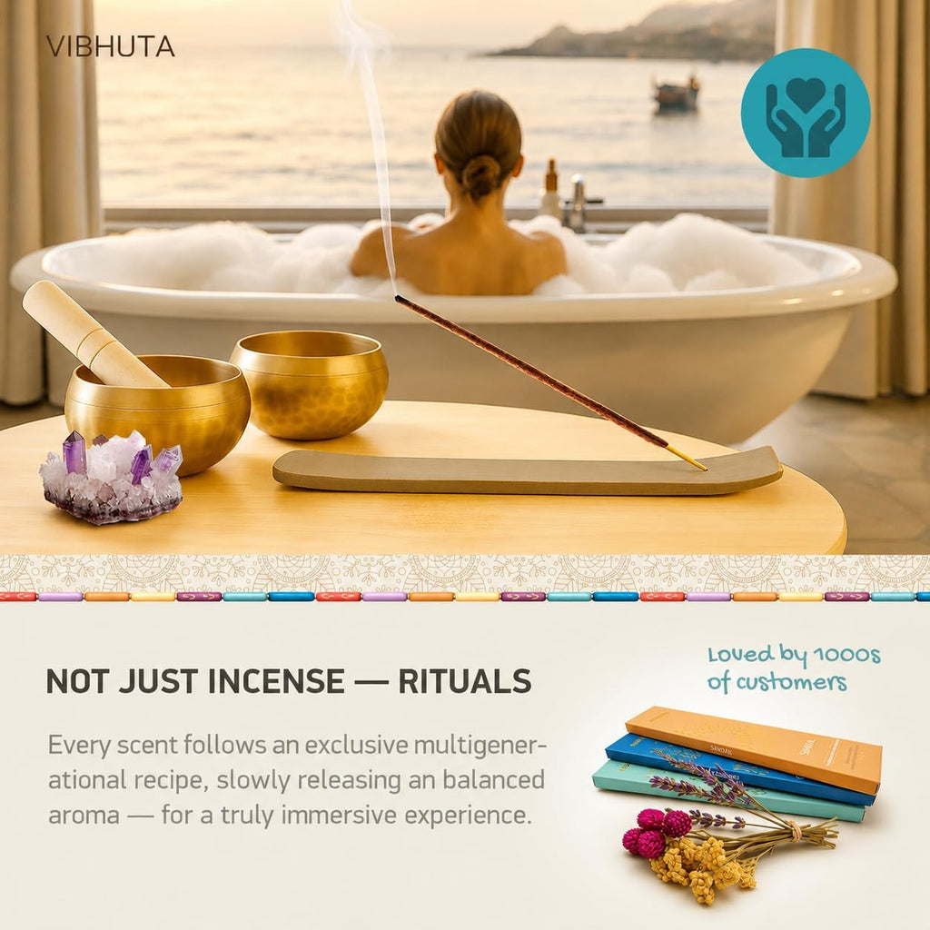 Incense Gift Set | 30 Hand-Rolled Indian Sticks | Sandalwood, Spiritual & Chakra Incense for Meditation & Yoga - 3 - Set of 70
