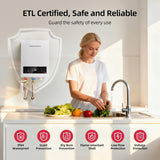 18kW Tankless Water Heater Electric, 240 Volt Instant On Demand Hot Water Heater, Up to 4.2 GPM for 2-3 Point of Use