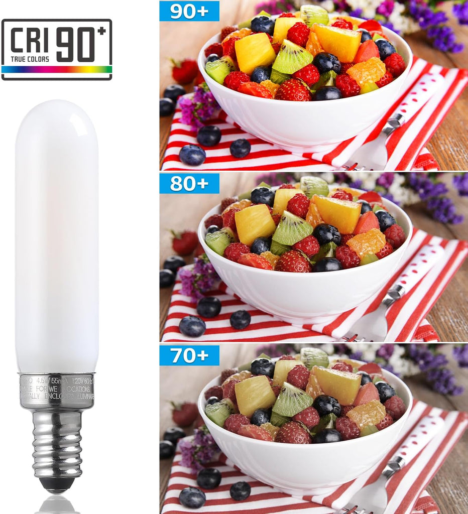 T6 LED Bulb Dimmable Tubular Bulbs Frosted Glass 2700K