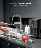 Countertop Nugget Ice Maker, 44lbs/24H Nugget Ice Machine Countertop, Chewable Pellet Ice Maker Machine with Ice