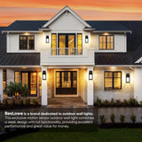 Upgraded Motion Sensor Outdoor Wall Light, 13” Dusk to Dawn Porch Light Outdoor Wall Sconce Lantern