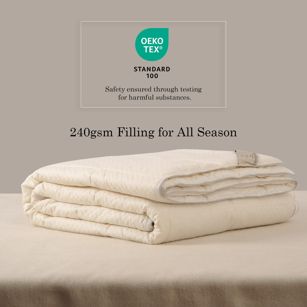 Classic Wool Comforter (Midweight for All Season, )