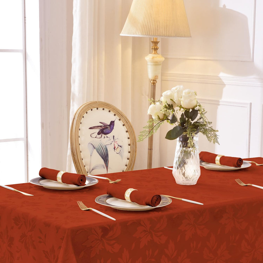 Fall Jacquard Dinner Napkins, Thanksgiving Table Decor