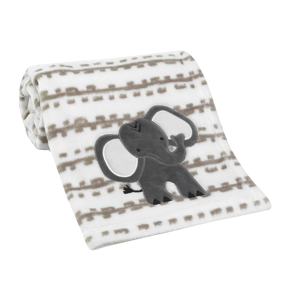 Blanket & Plush Luxury Newborn Baby Gift Set - Gray Elephant